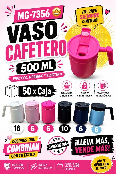 Vaso Cafetero con Manija 500ML