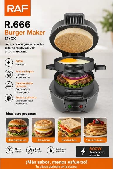Máquina para Hamburguesas RAF Burger Maker