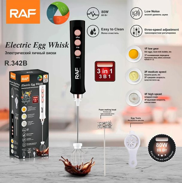 Batidor Eléctrico de Huevos RAF 3 en 1