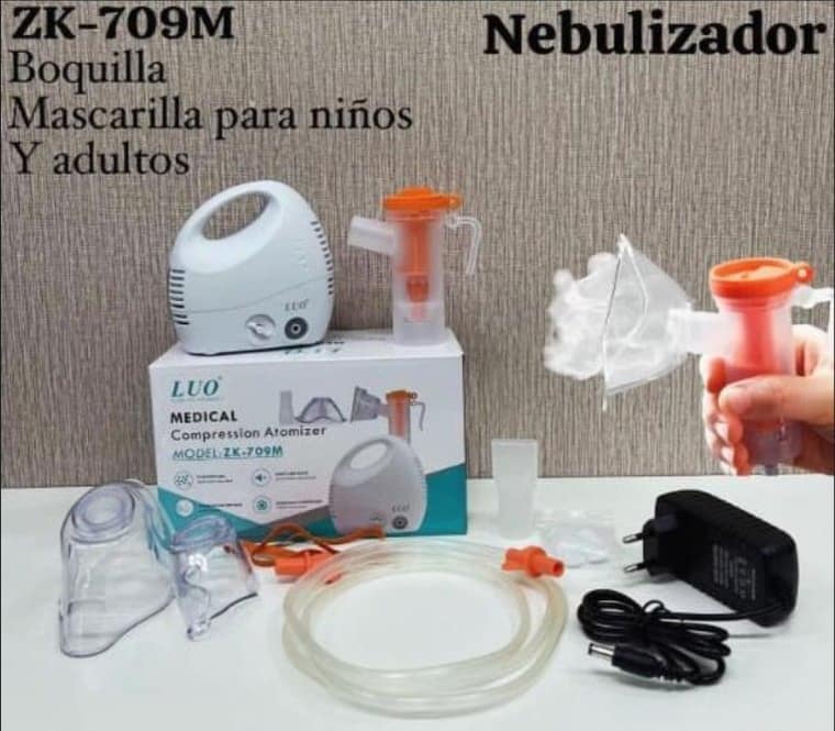 Nebulizador con Boquilla y Mascarilla